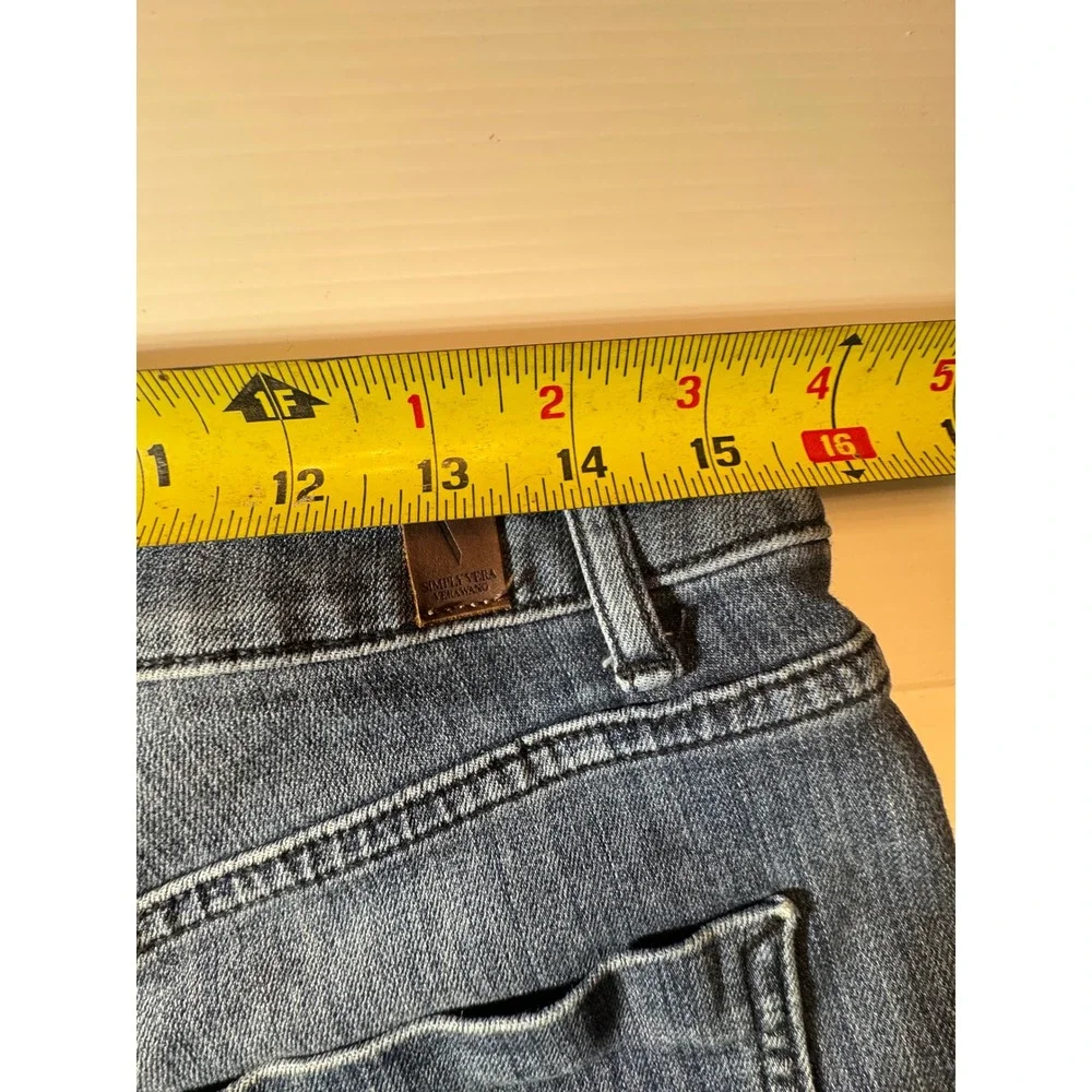 Simply Vera Vera Wang Womens Denim Cuffed Shorts Blue Size 4 Medium Wash Casual